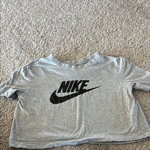 Nike Gray Cropped T-Shirt